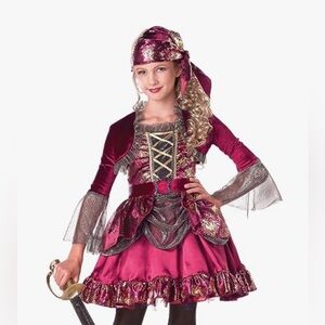 First Mate Pirate Kids, Girls Dress Up Costume for Halloween Costume, Dress Up